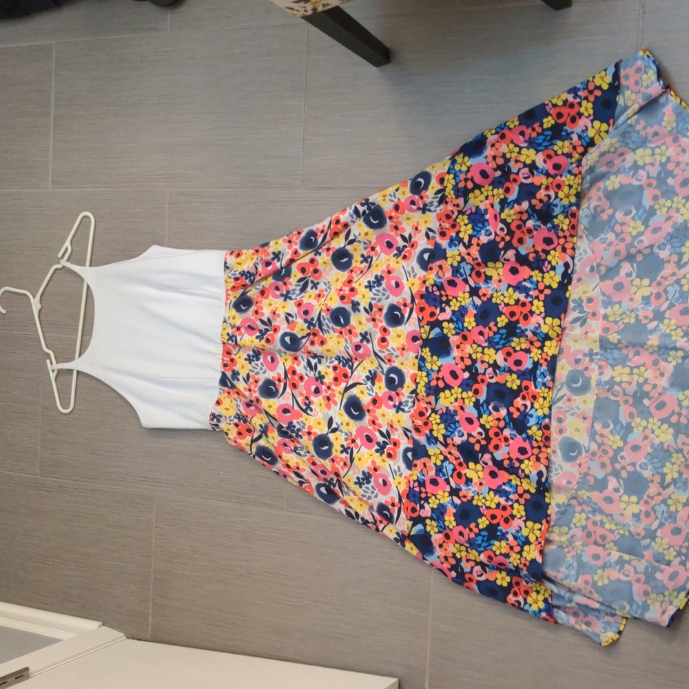 Floral high low dress from Anthropologie